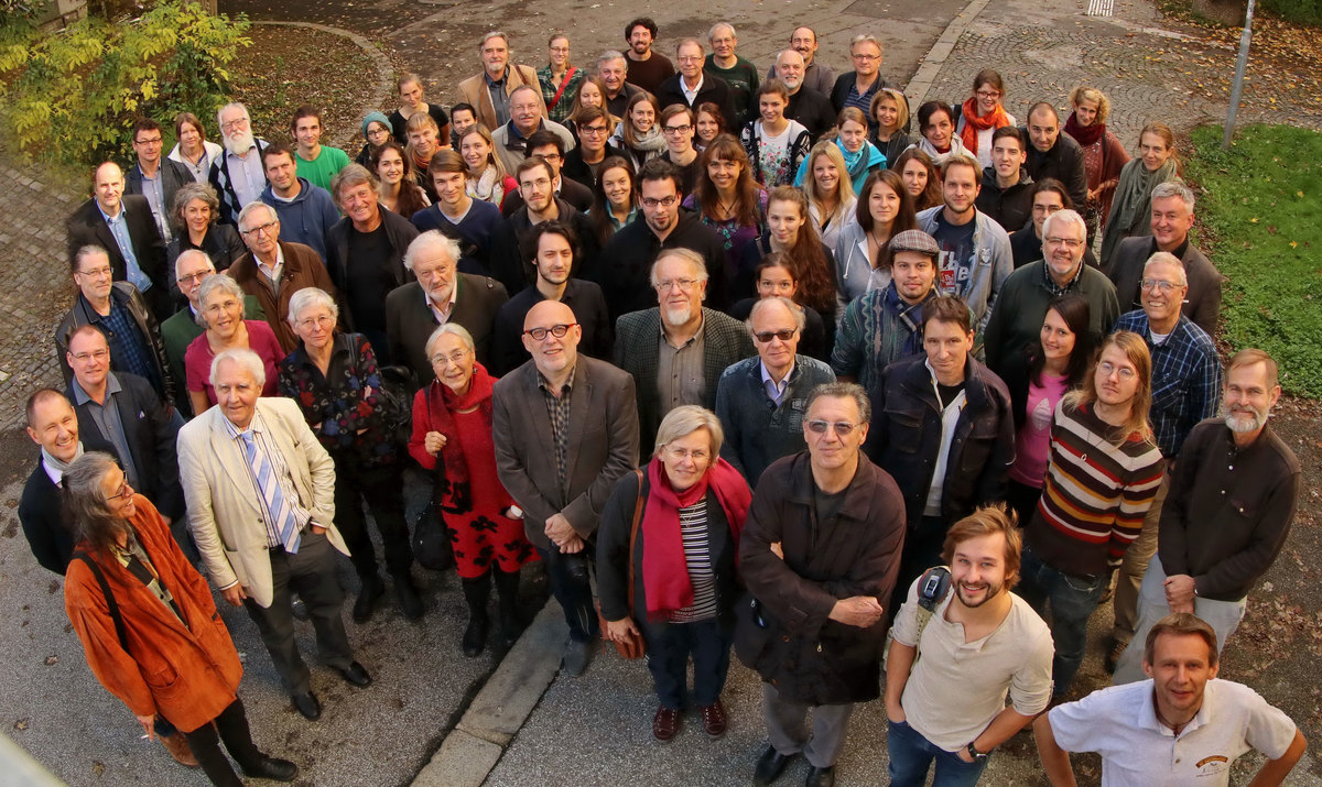 Gruppenfoto: ÖEG Fachgespräch in Graz, Institut für Zoologie, KFU, 22.10.2016 (Foto: Christian Komposch)